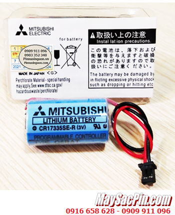 Mitsubishi CR17335SE-R; Pin nuôi nguồn Mitsubishi CR17335SE-R lithium 3.6v 2/3A 1800mAh _Xuất xứ Nhật